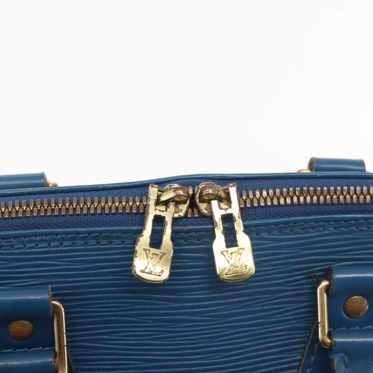 LOUIS VUITTON Epi Alma Hand Bag Toledo Blue M52145 LV Auth 140294