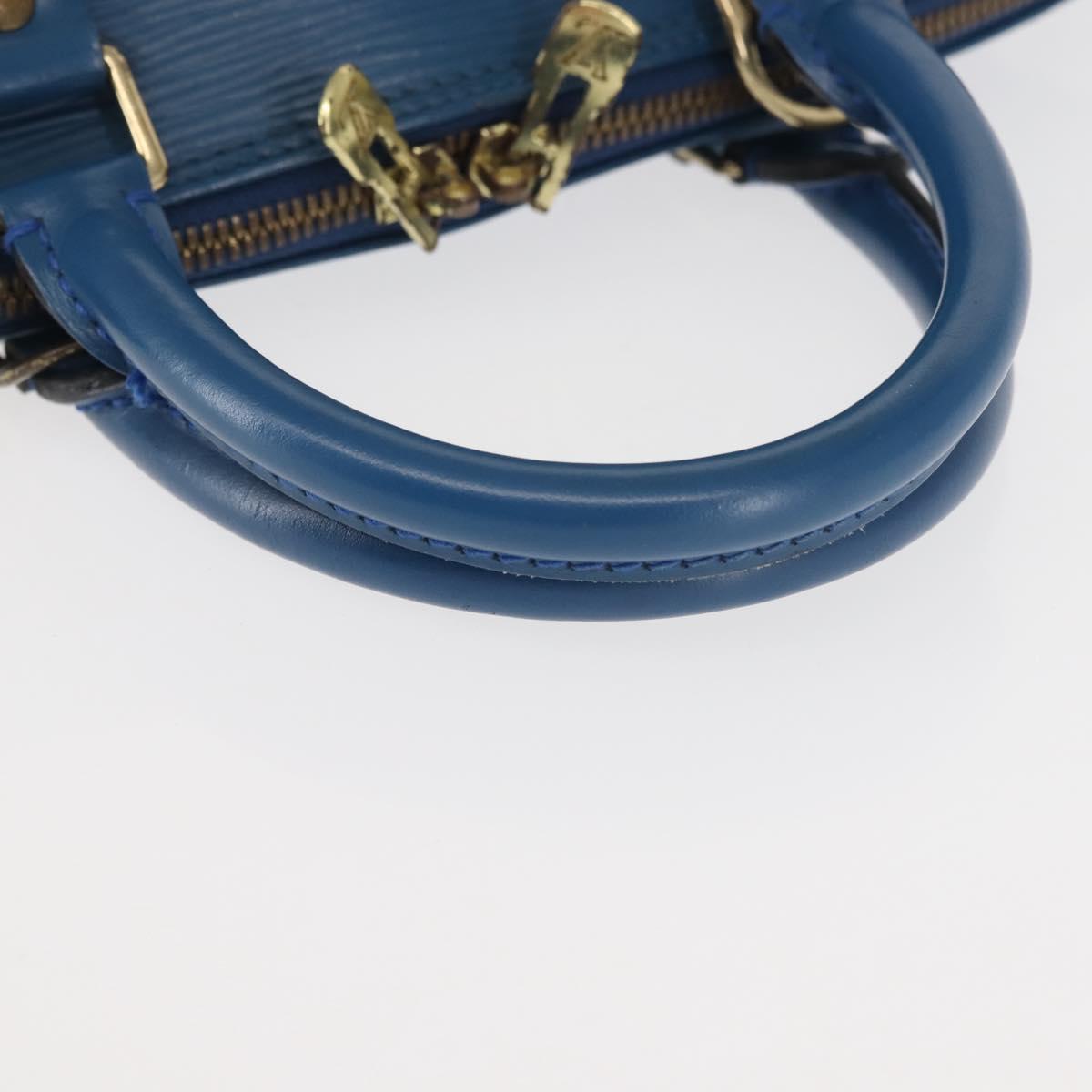 LOUIS VUITTON Epi Alma Hand Bag Toledo Blue M52145 LV Auth 140294