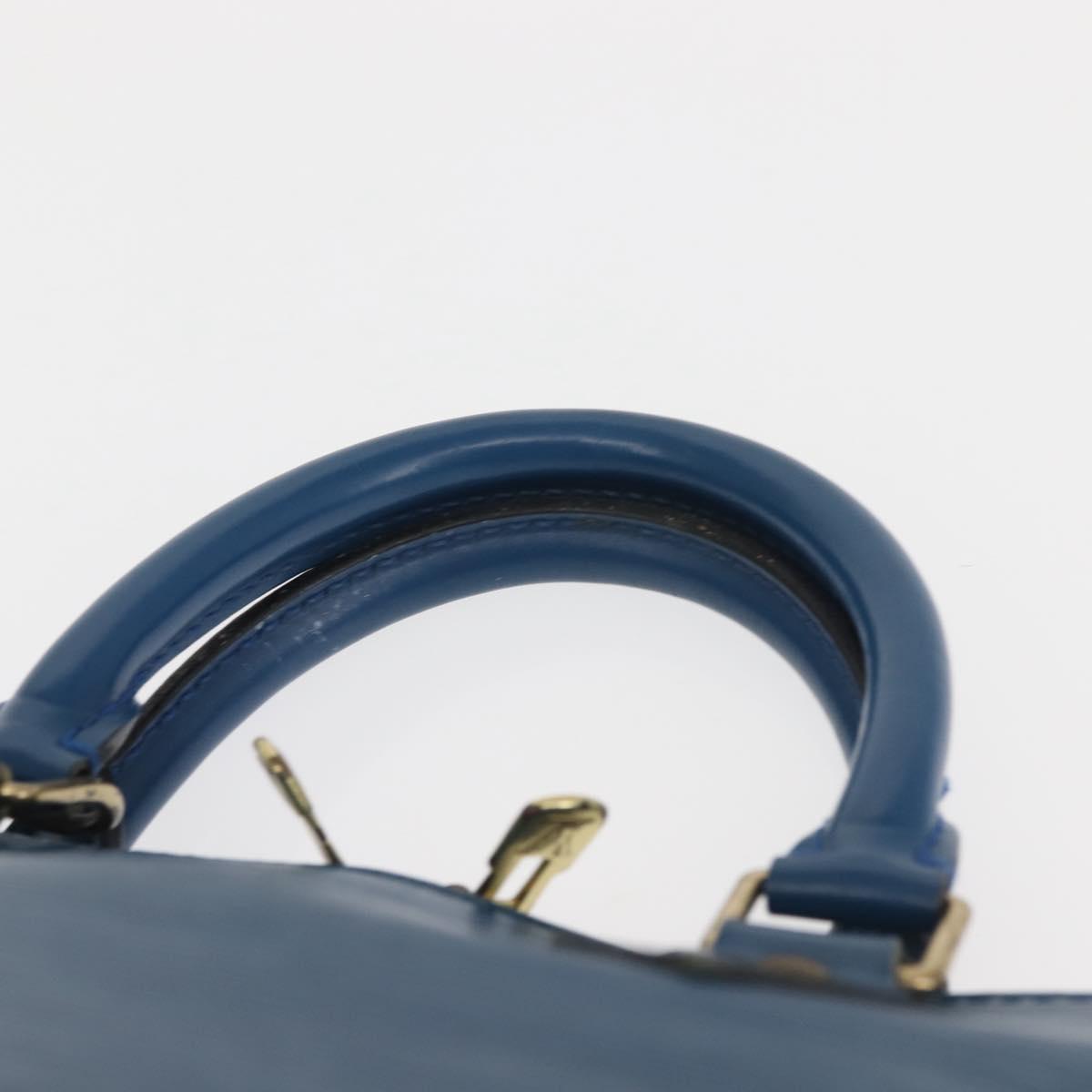 LOUIS VUITTON Epi Alma Hand Bag Toledo Blue M52145 LV Auth 140294