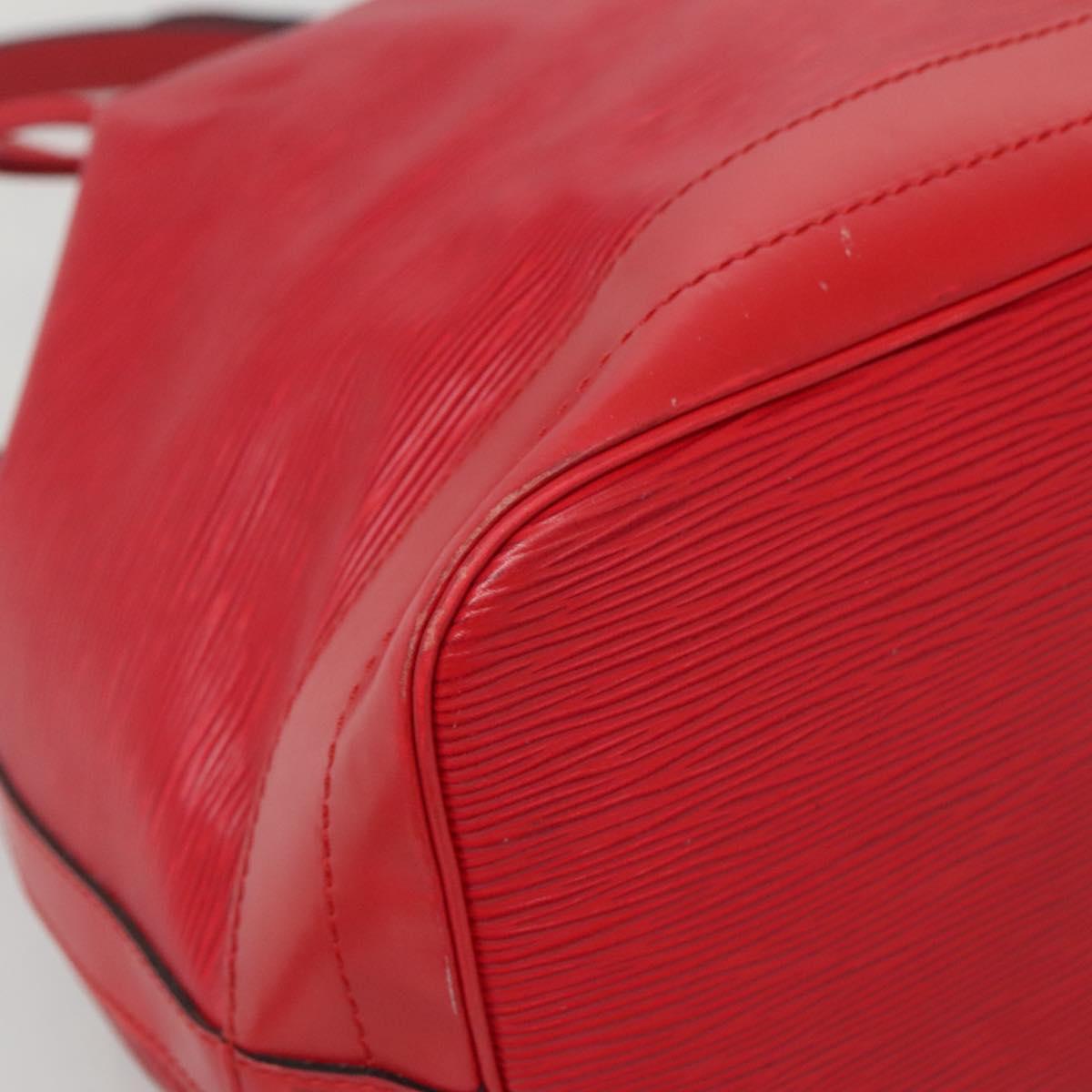 LOUIS VUITTON Epi Noe Shoulder Bag Red M44007 LV Auth 140295