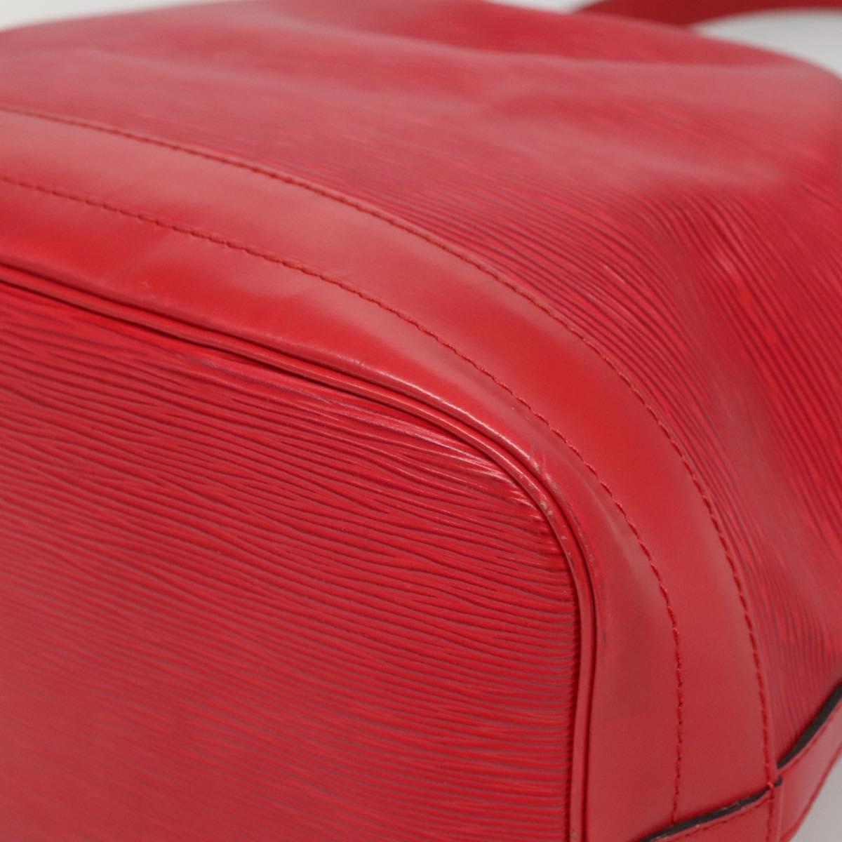 LOUIS VUITTON Epi Noe Shoulder Bag Red M44007 LV Auth 140295