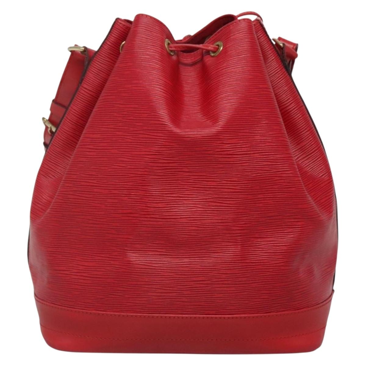 LOUIS VUITTON Epi Noe Shoulder Bag Red M44007 LV Auth 140295