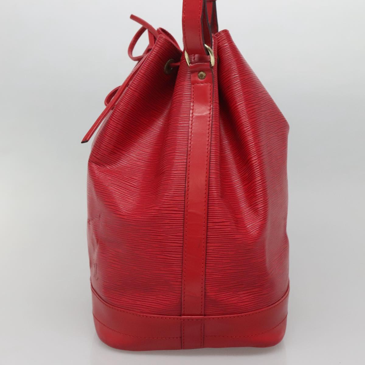 LOUIS VUITTON Epi Noe Shoulder Bag Red M44007 LV Auth 140295