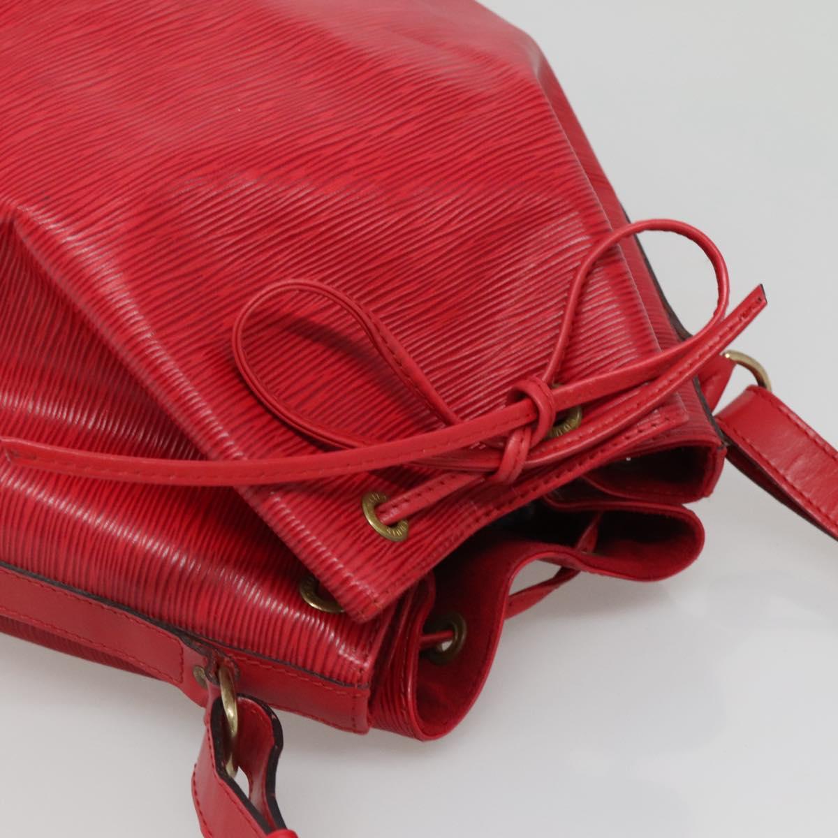 LOUIS VUITTON Epi Noe Shoulder Bag Red M44007 LV Auth 140295