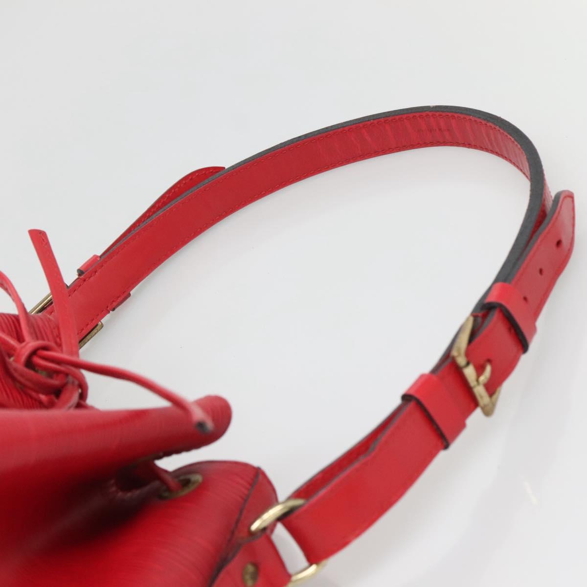 LOUIS VUITTON Epi Noe Shoulder Bag Red M44007 LV Auth 140295