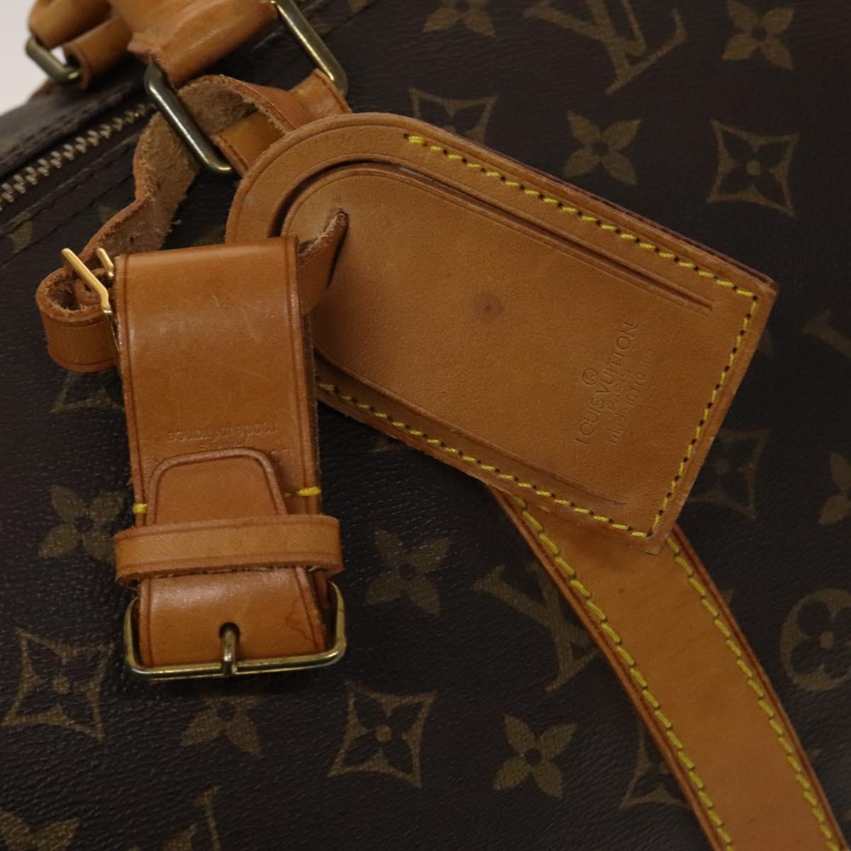LOUIS VUITTON Monogram Keepall 55 Boston Bag M41424 LV Auth 140303