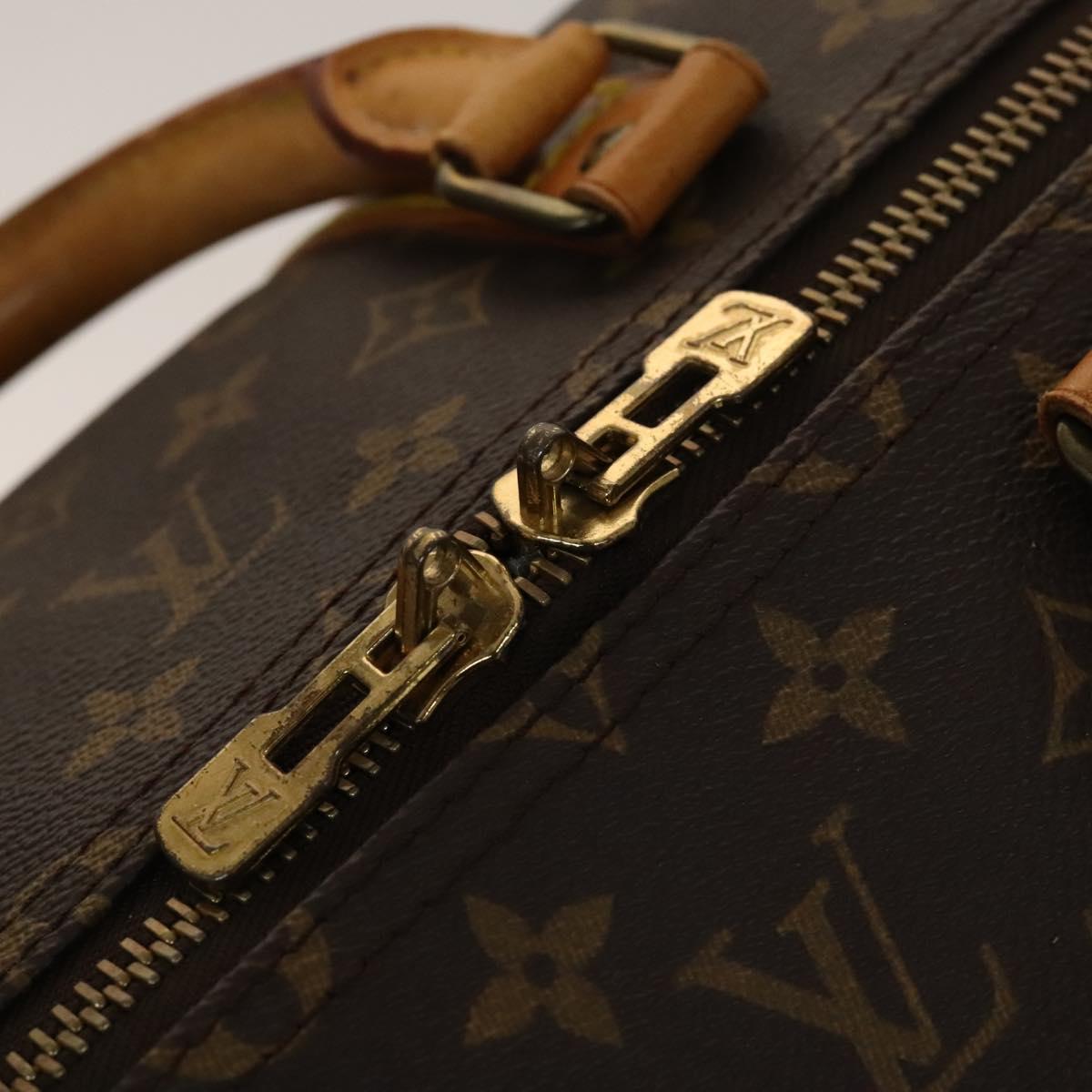 LOUIS VUITTON Monogram Keepall 55 Boston Bag M41424 LV Auth 140303