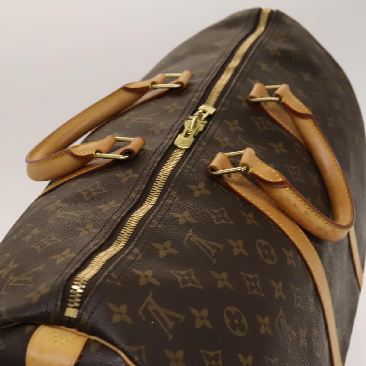 LOUIS VUITTON Monogram Keepall 55 Boston Bag M41424 LV Auth 140304