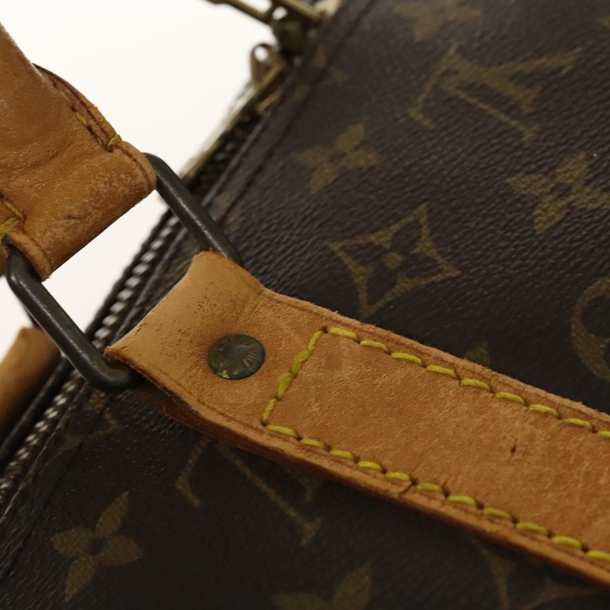 LOUIS VUITTON Monogram Keepall 55 Boston Bag M41424 LV Auth 140305