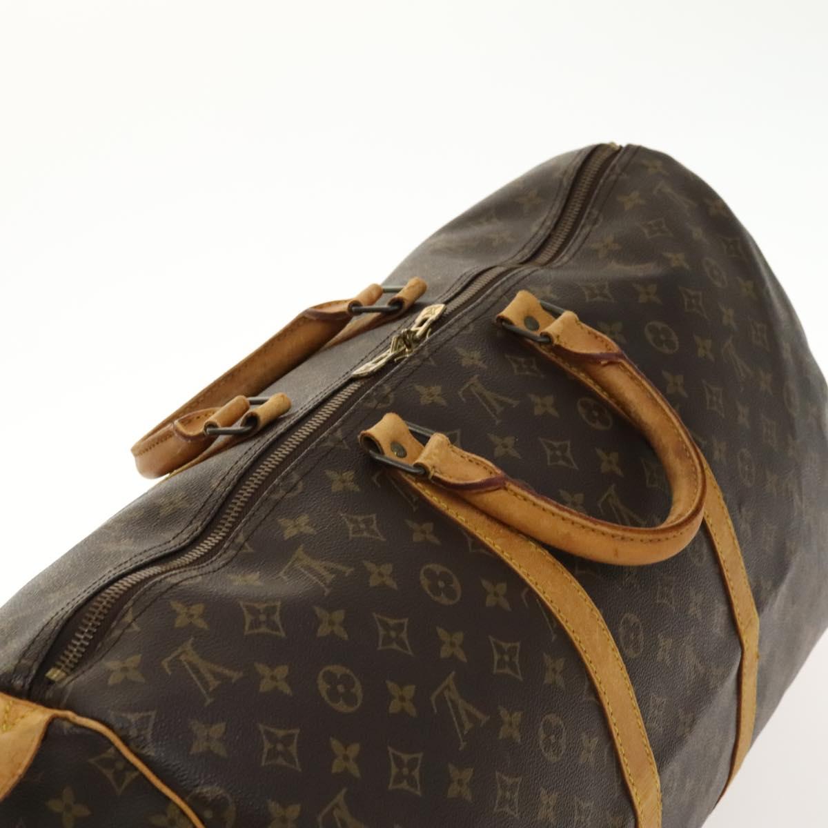 LOUIS VUITTON Monogram Keepall 55 Boston Bag M41424 LV Auth 140305