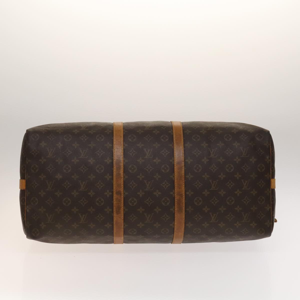 LOUIS VUITTON Monogram Keepall Bandouliere 60 Boston Bag M41412 LV Auth 140306