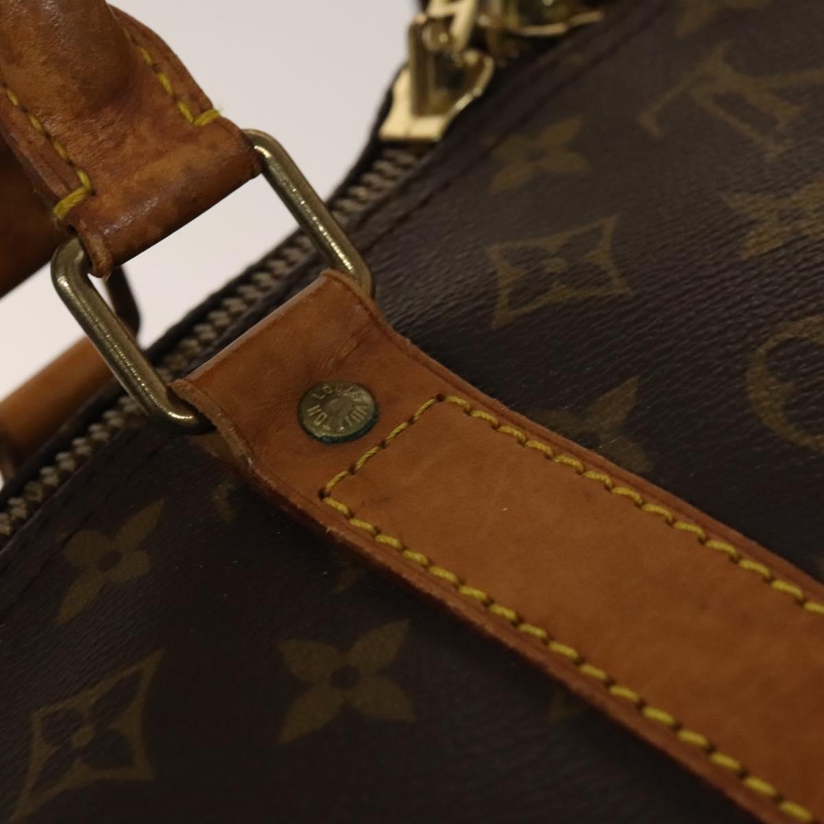 LOUIS VUITTON Monogram Keepall Bandouliere 60 Boston Bag M41412 LV Auth 140306