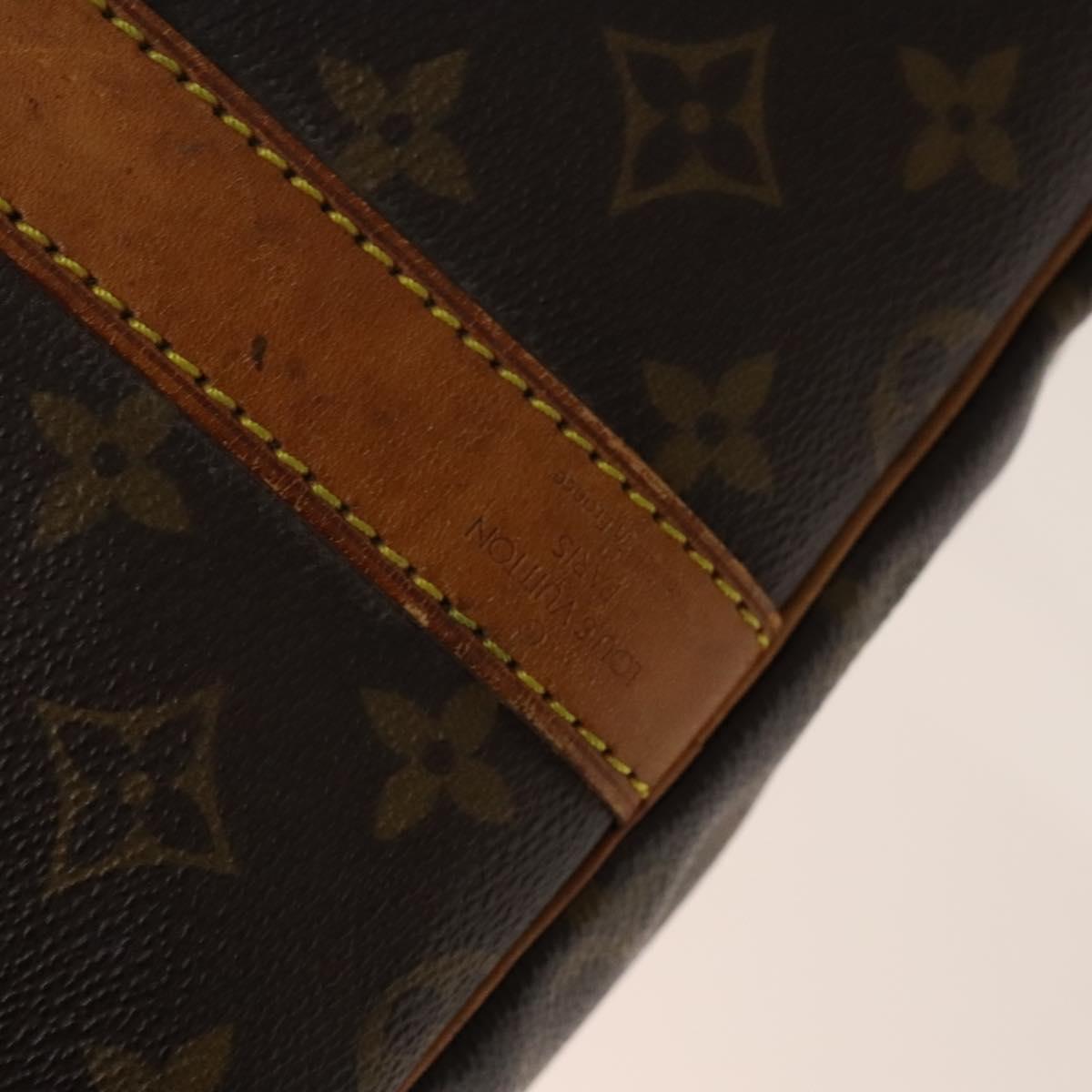 LOUIS VUITTON Monogram Keepall Bandouliere 60 Boston Bag M41412 LV Auth 140306
