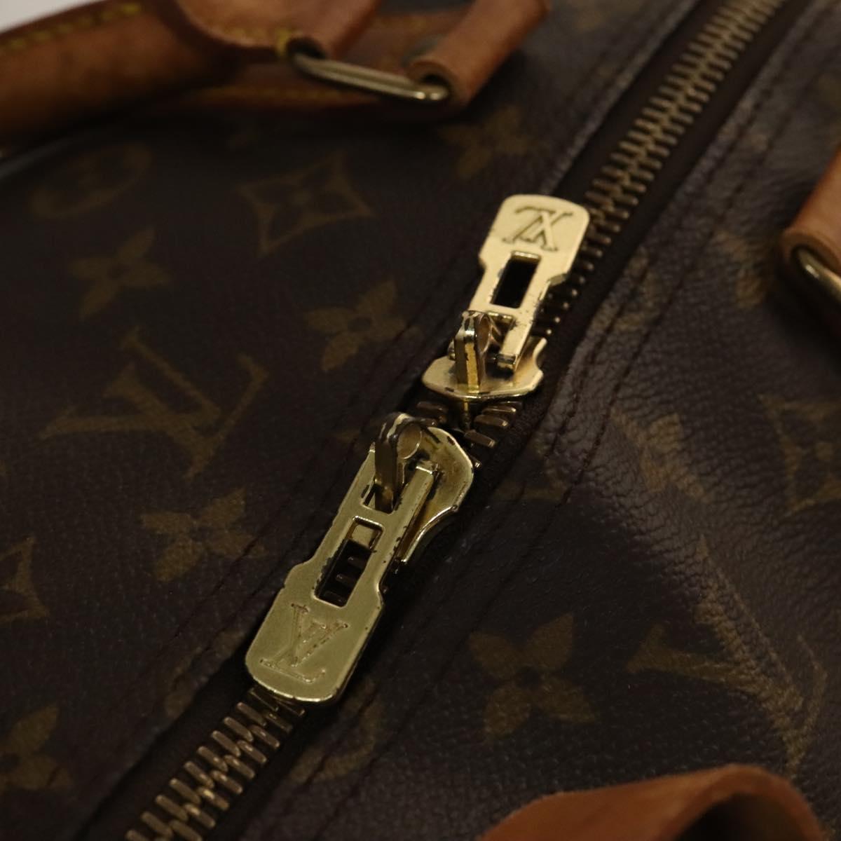 LOUIS VUITTON Monogram Keepall Bandouliere 60 Boston Bag M41412 LV Auth 140306
