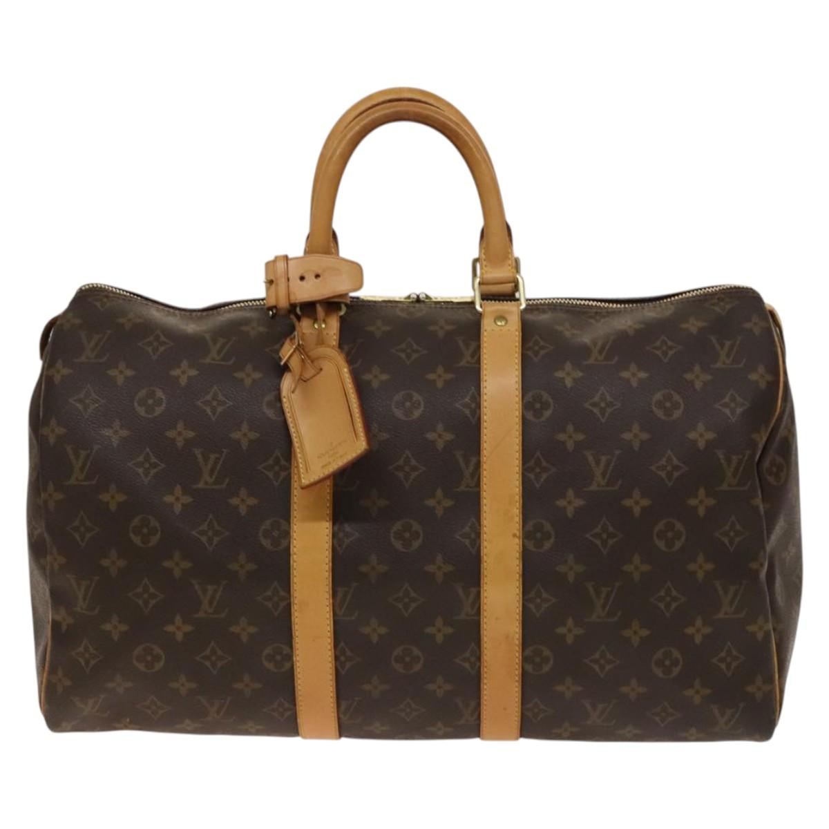LOUIS VUITTON Monogram Keepall 45 Boston Bag M41428 LV Auth 140308