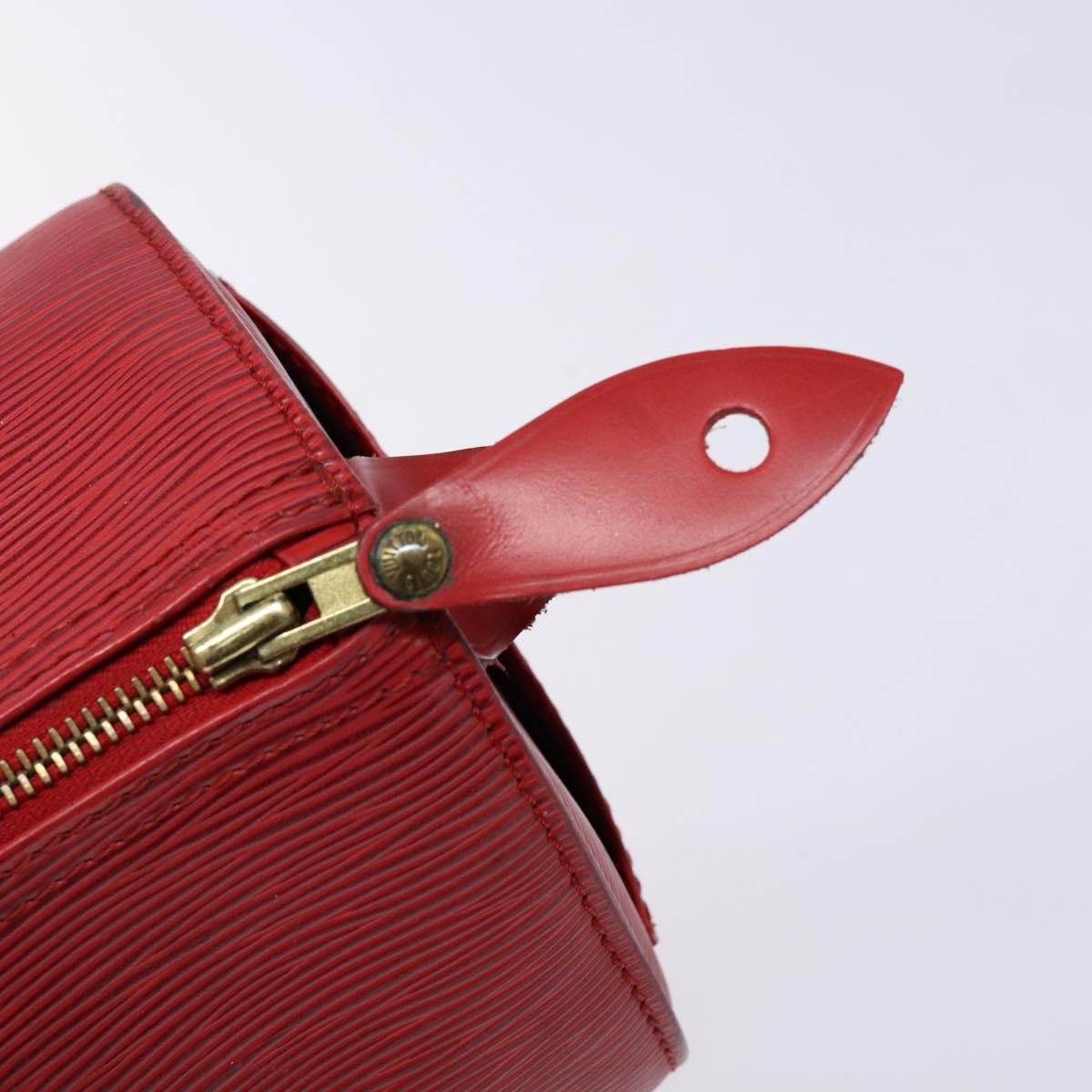 LOUIS VUITTON Epi Speedy 25 Hand Bag Castilian Red M43017 LV Auth 140324