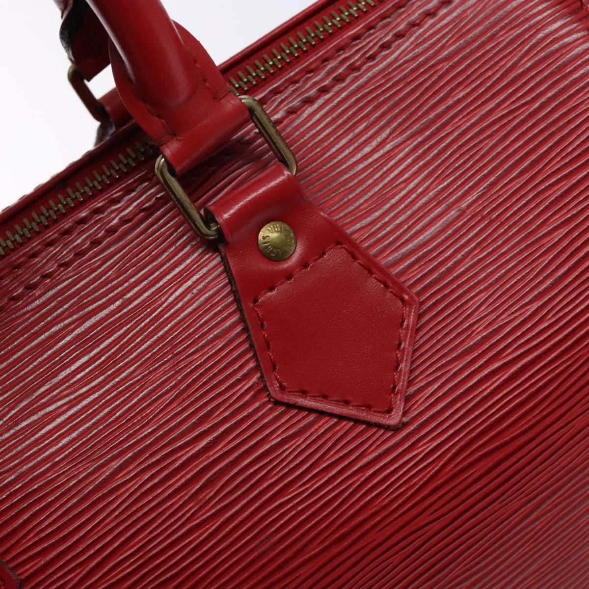 LOUIS VUITTON Epi Speedy 25 Hand Bag Castilian Red M43017 LV Auth 140324