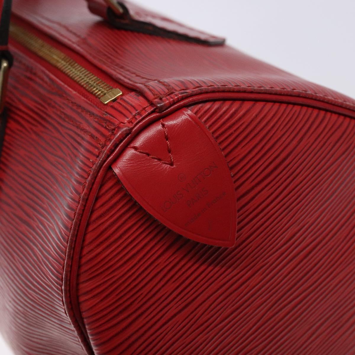 LOUIS VUITTON Epi Speedy 25 Hand Bag Castilian Red M43017 LV Auth 140324