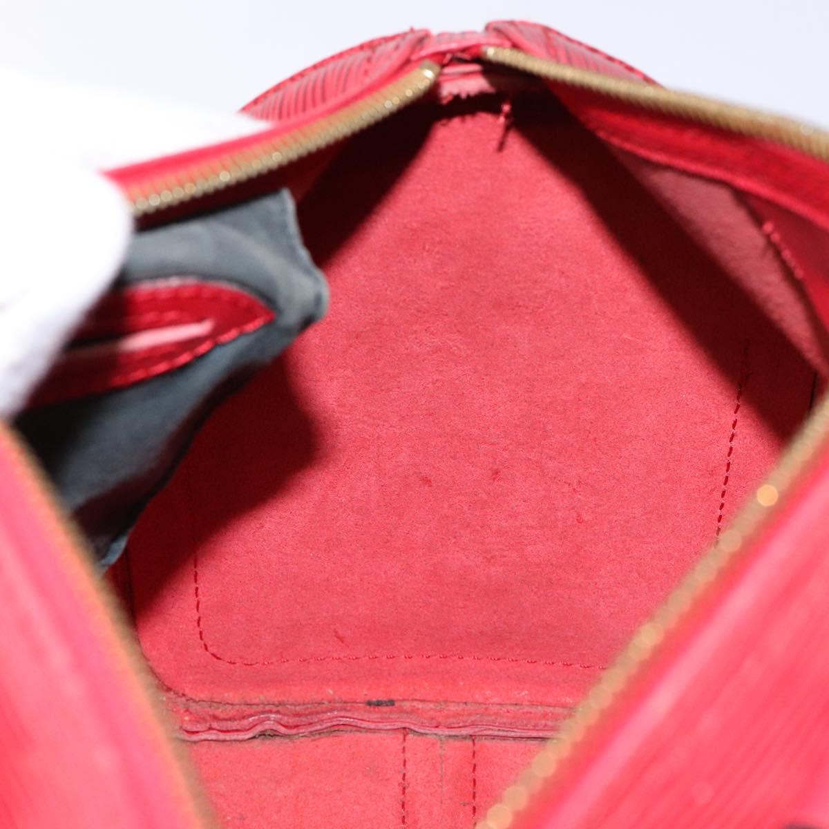 LOUIS VUITTON Epi Speedy 25 Hand Bag Castilian Red M43017 LV Auth 140324