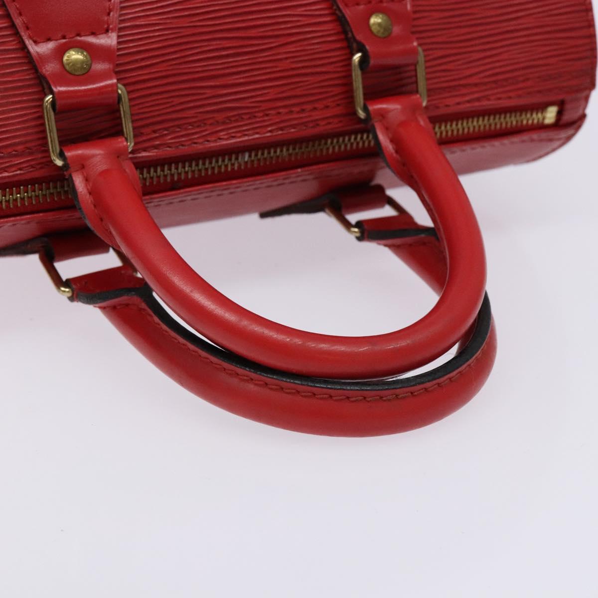 LOUIS VUITTON Epi Speedy 25 Hand Bag Castilian Red M43017 LV Auth 140324