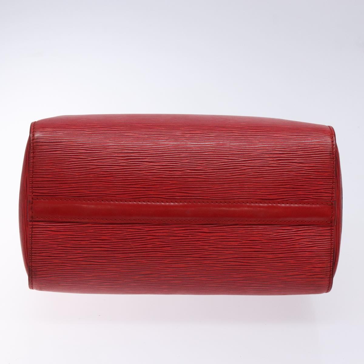 LOUIS VUITTON Epi Speedy 25 Hand Bag Castilian Red M43017 LV Auth 140324