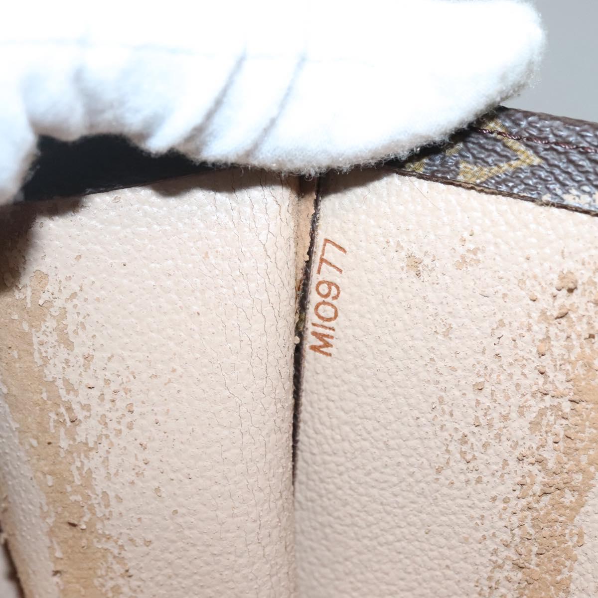 LOUIS VUITTON Monogram Sac Plat Hand Bag M51140 LV Auth 140331