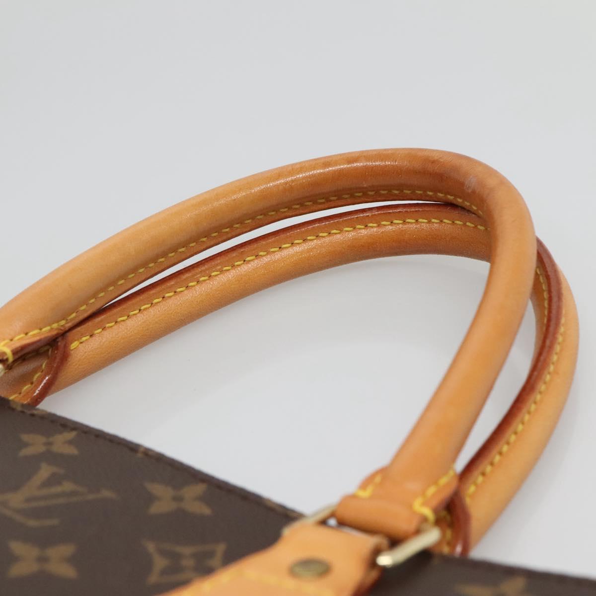 LOUIS VUITTON Monogram Sac Plat Hand Bag M51140 LV Auth 140331