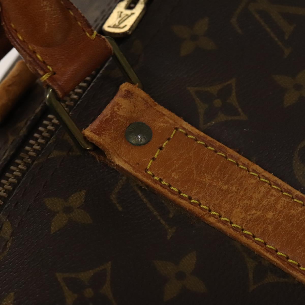 LOUIS VUITTON Monogram Keepall 55 Boston Bag M41424 LV Auth 140335