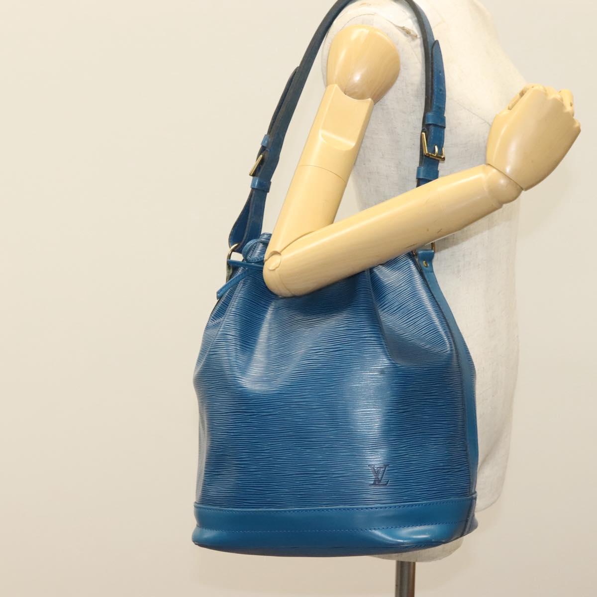 LOUIS VUITTON Epi Noe Shoulder Bag Toledo Blue M44005 LV Auth 140350