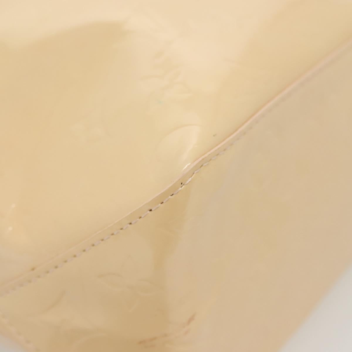 LOUIS VUITTON Vernis Reade MM Hand Bag Marshmallow Pink M91304 LV Auth 140351