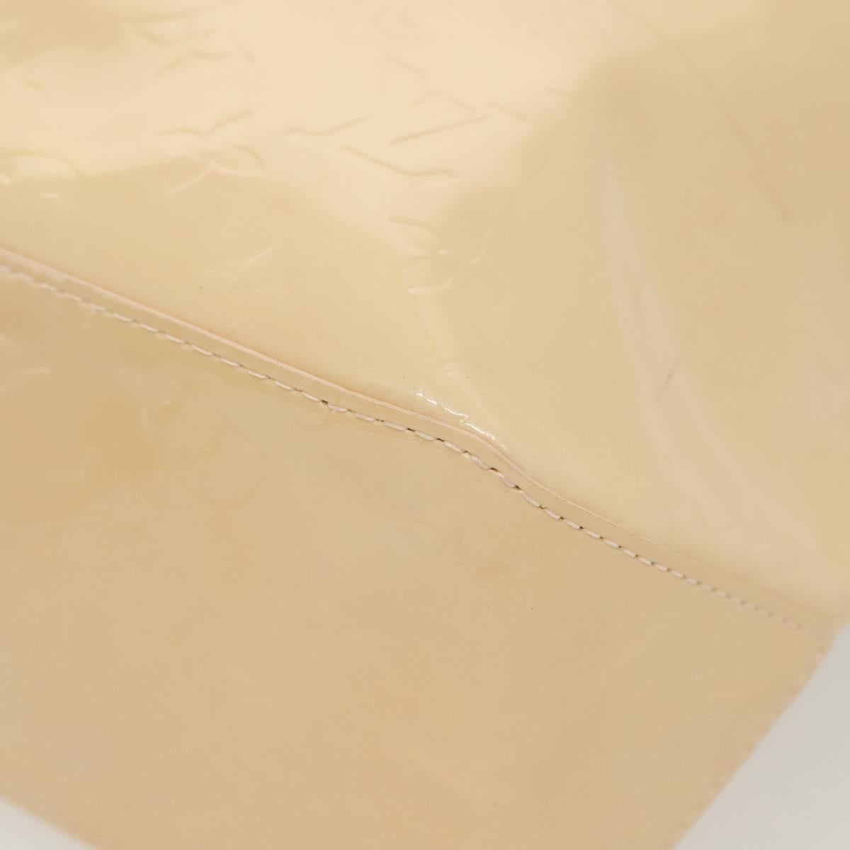 LOUIS VUITTON Vernis Reade MM Hand Bag Marshmallow Pink M91304 LV Auth 140351