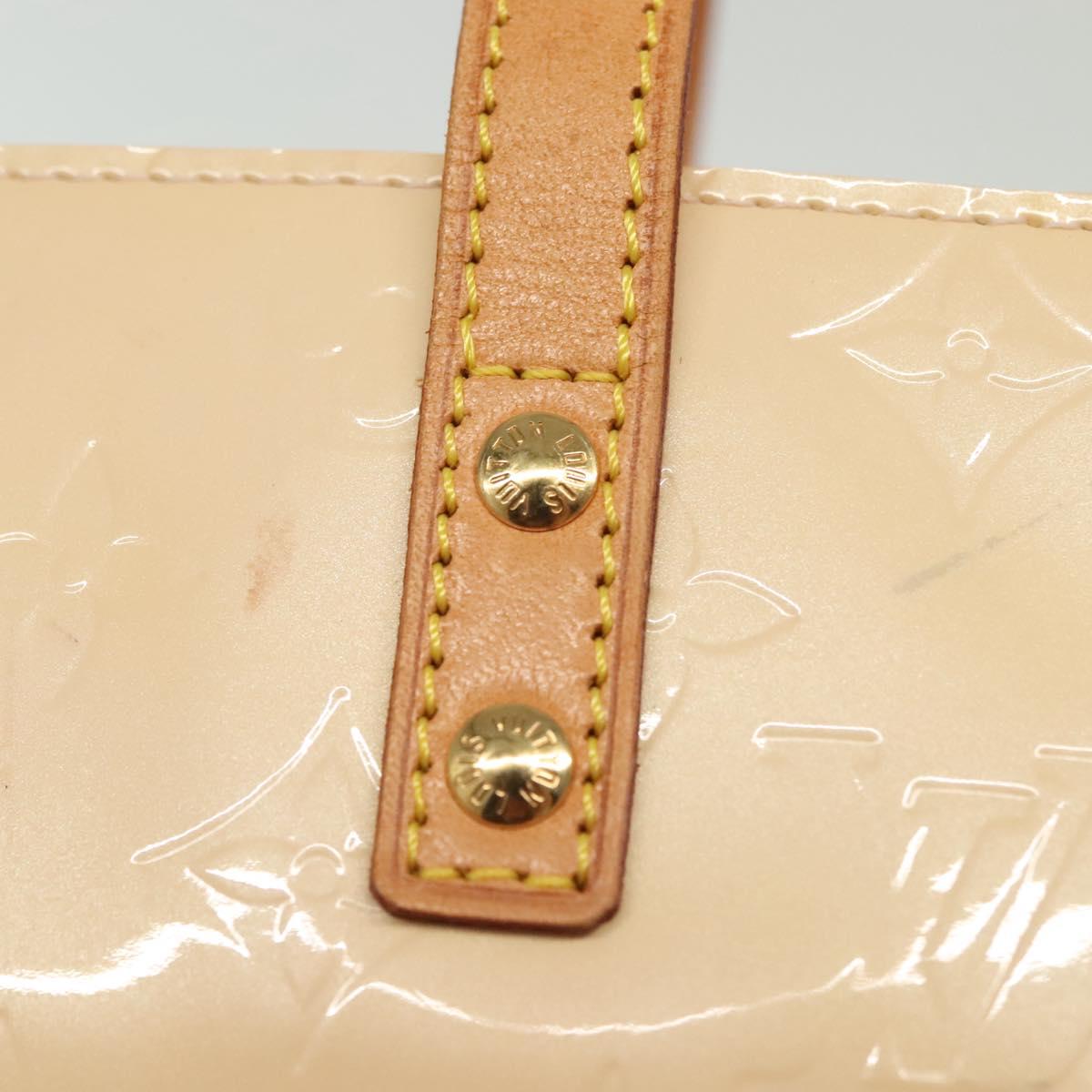 LOUIS VUITTON Vernis Reade MM Hand Bag Marshmallow Pink M91304 LV Auth 140351