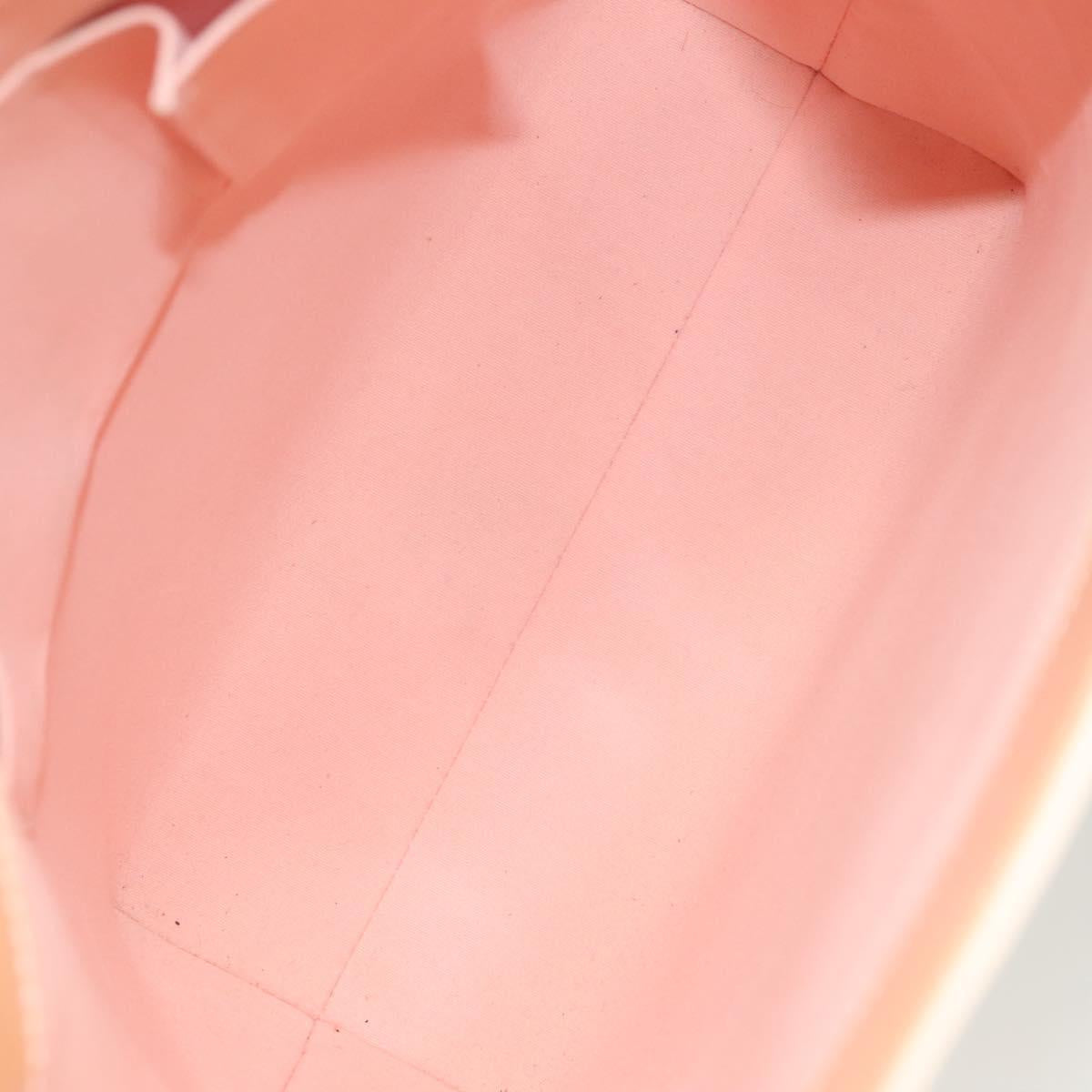 LOUIS VUITTON Vernis Reade MM Hand Bag Marshmallow Pink M91304 LV Auth 140351