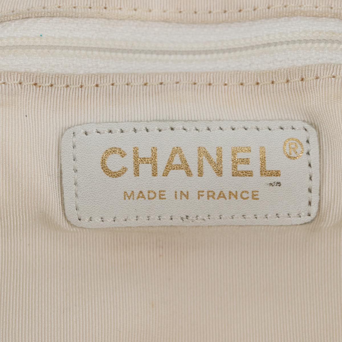 CHANEL Hand Bag Tweed Pink Gold CC Auth 140361V