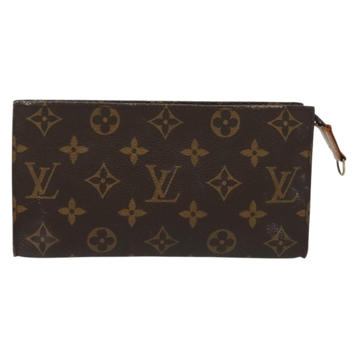 LOUIS VUITTON Monogram Bucket GM Accessory Pouch LV Auth 140368