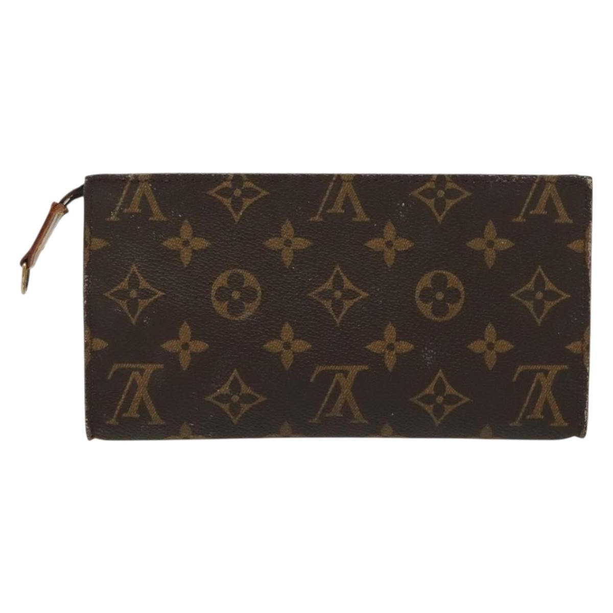 LOUIS VUITTON Monogram Bucket GM Accessory Pouch LV Auth 140368