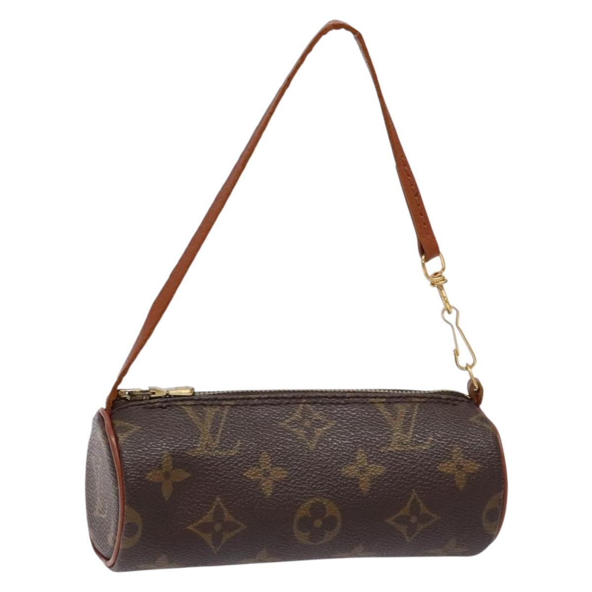 LOUIS VUITTON Monogram Papillon Pouch LV Auth 140372