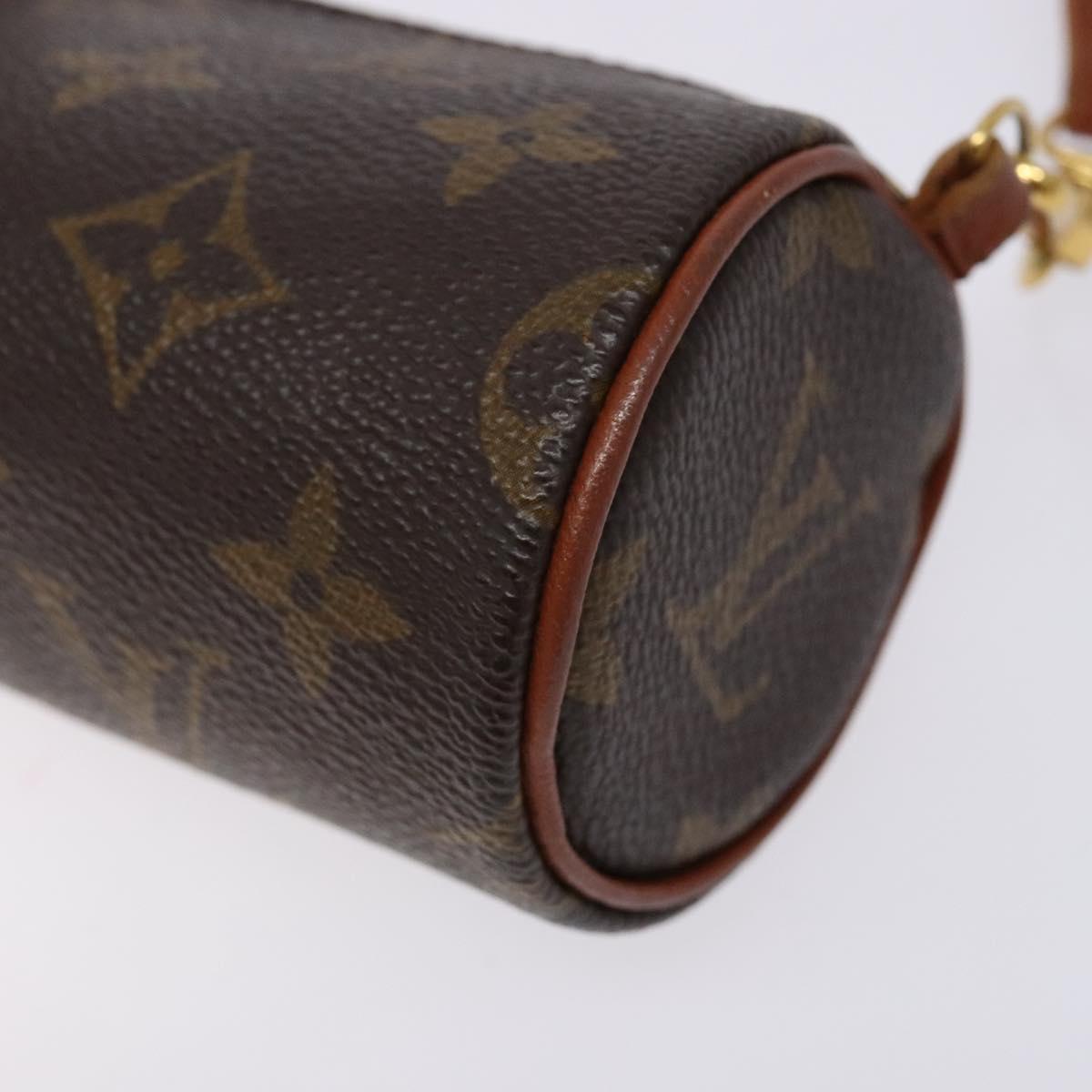 LOUIS VUITTON Monogram Papillon Pouch LV Auth 140372