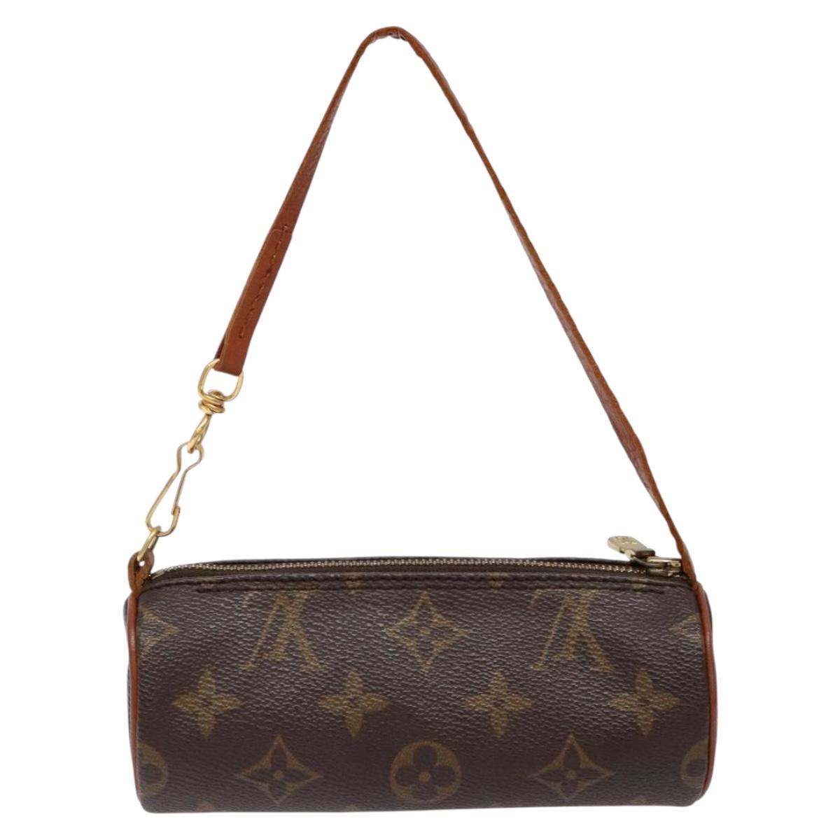 LOUIS VUITTON Monogram Papillon Pouch LV Auth 140372