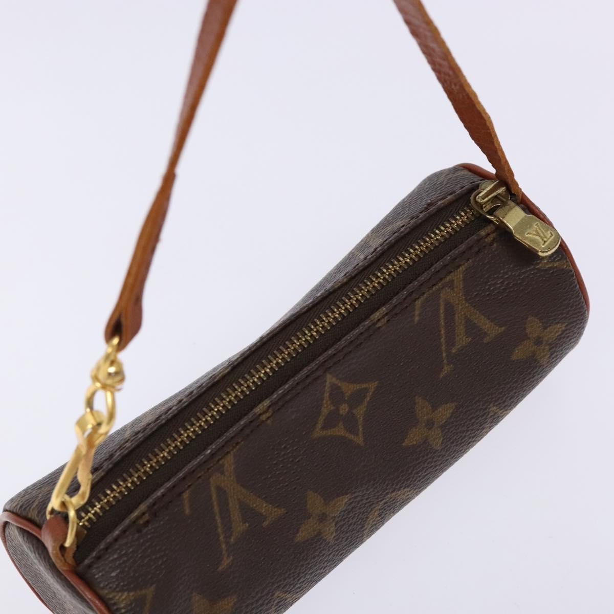 LOUIS VUITTON Monogram Papillon Pouch LV Auth 140372