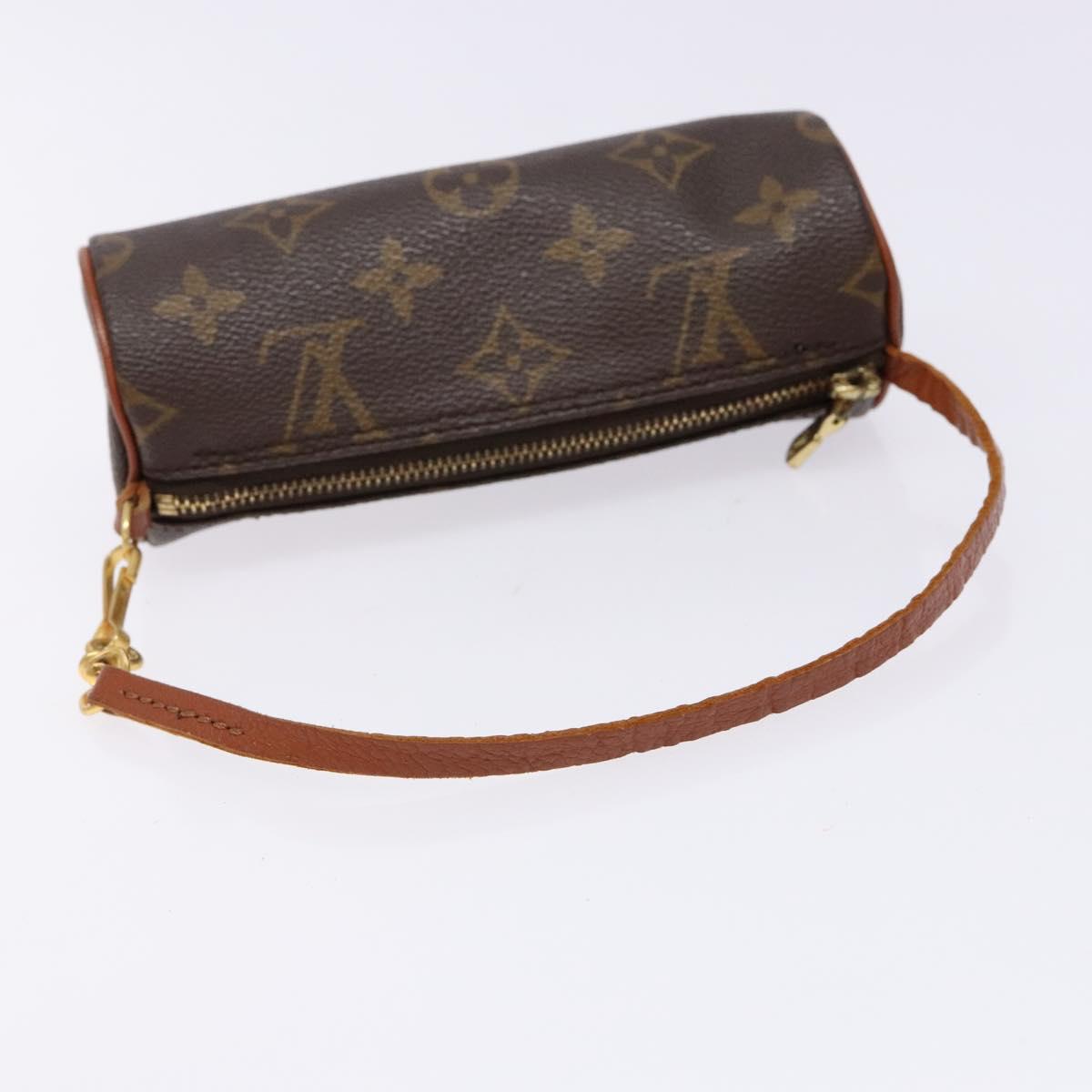 LOUIS VUITTON Monogram Papillon Pouch LV Auth 140372
