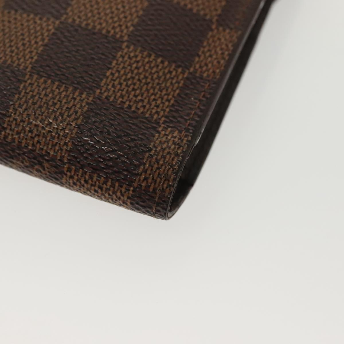 LOUIS VUITTON Damier Ebene Etui Cigarette Case N63024 LV Auth 140376