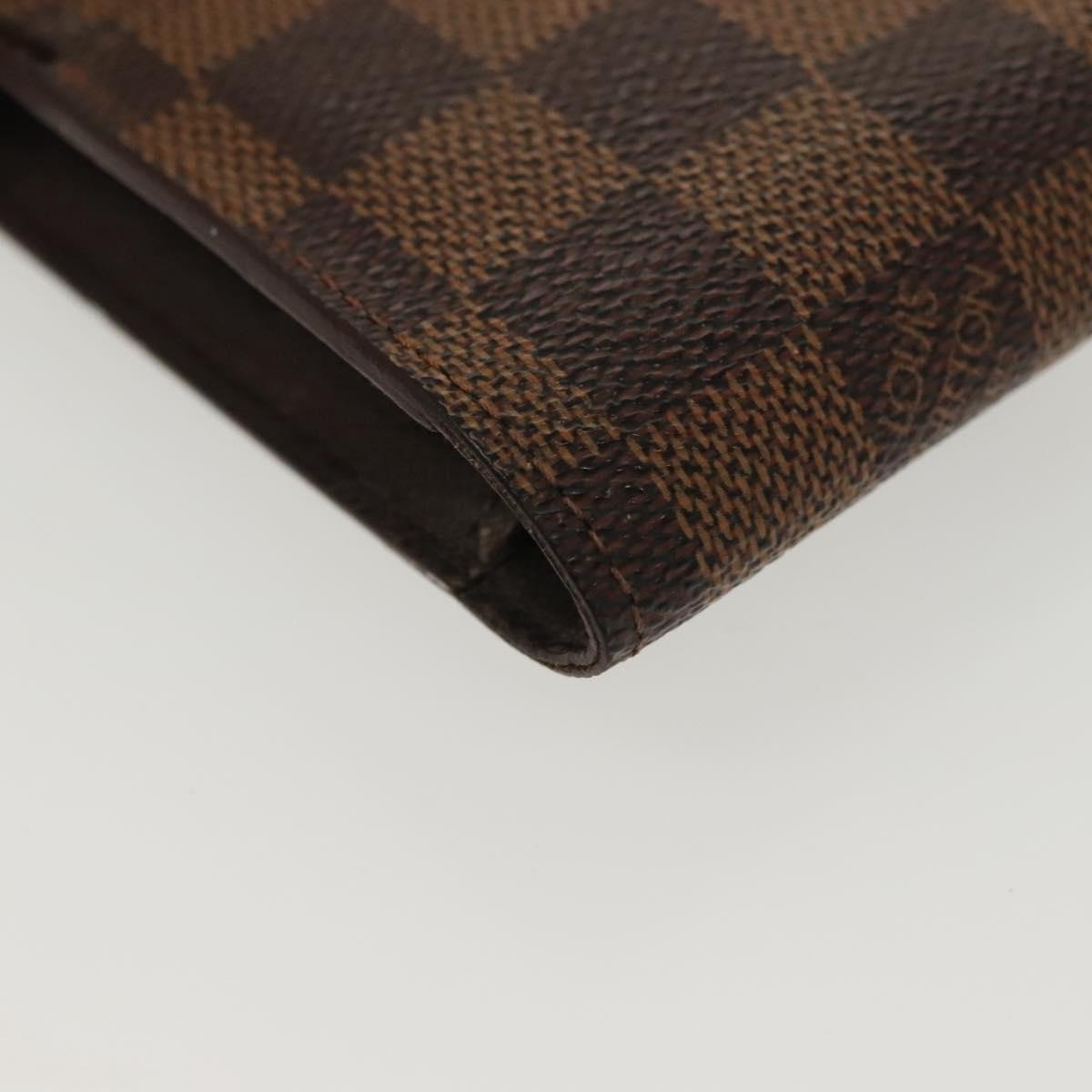 LOUIS VUITTON Damier Ebene Etui Cigarette Case N63024 LV Auth 140376