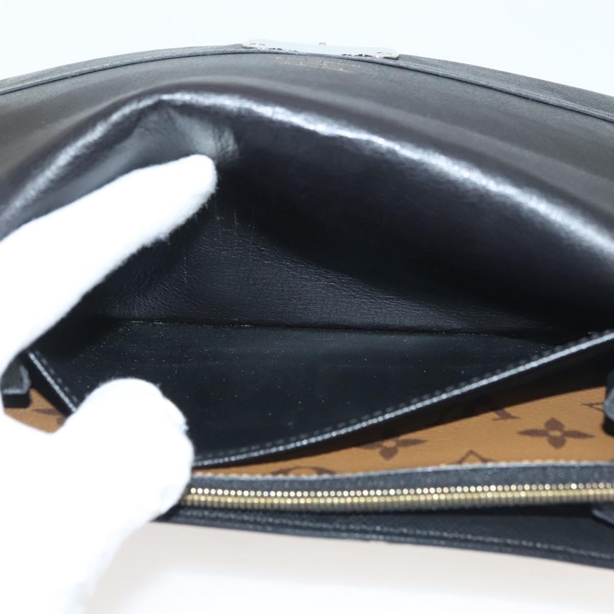 LOUIS VUITTON Monogram Reverse Portefeuille Sarah Long Wallet M64488 Auth 140380