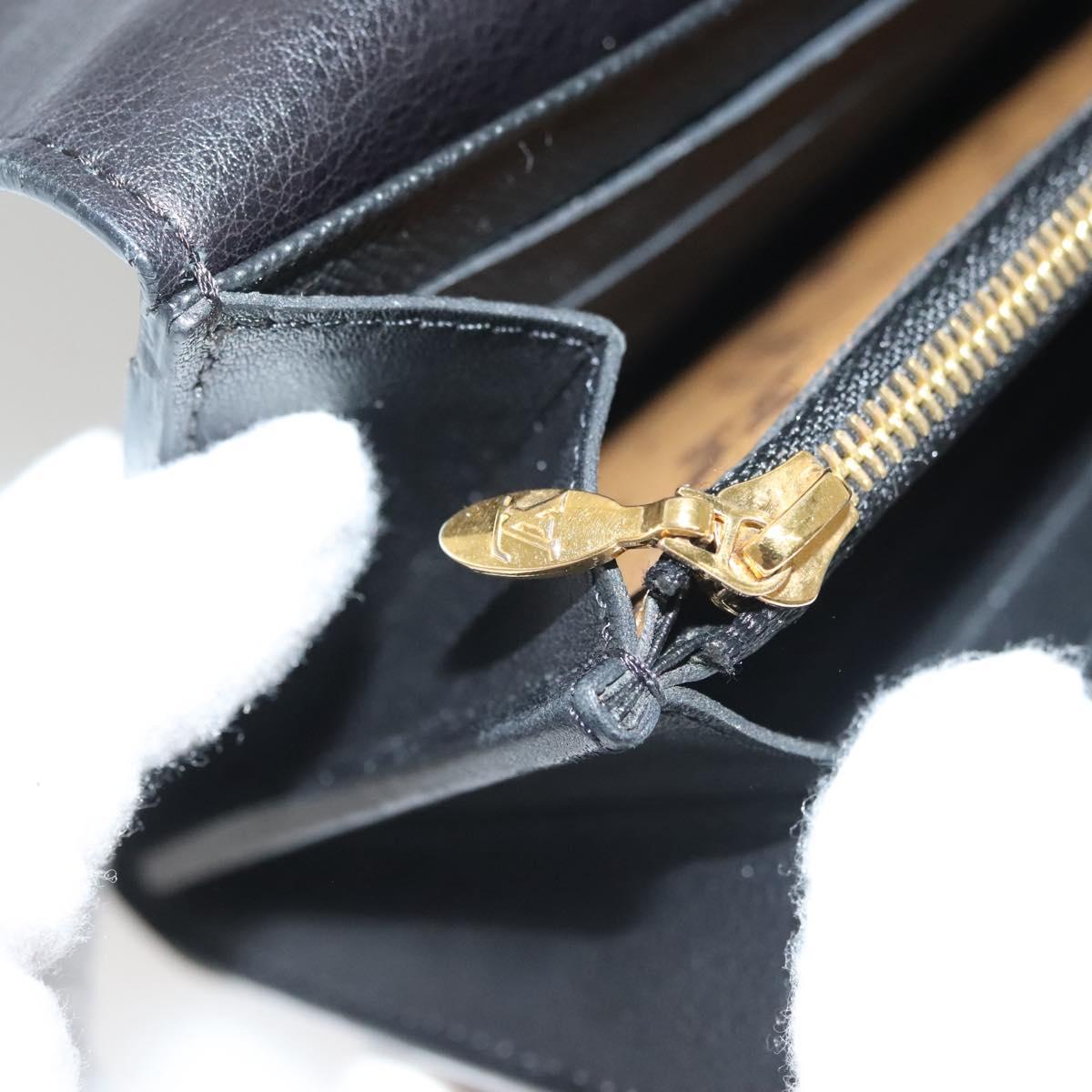 LOUIS VUITTON Monogram Reverse Portefeuille Sarah Long Wallet M64488 Auth 140380