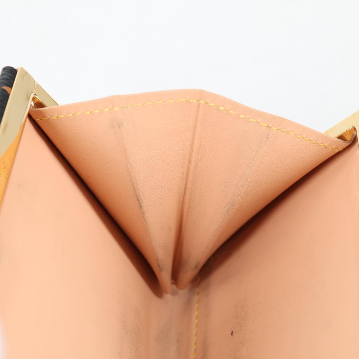 LOUIS VUITTON Multicolor Portefeuille Viennois Wallet Black M92988 Auth 140383V