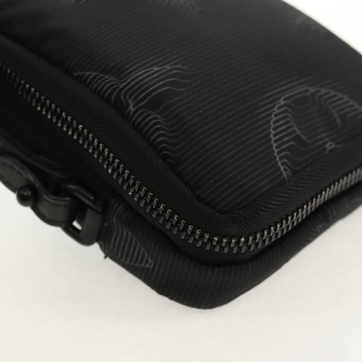 LOUIS VUITTON 3D Monogram Double Phone Pouch Black M80141 LV Auth 140387SM
