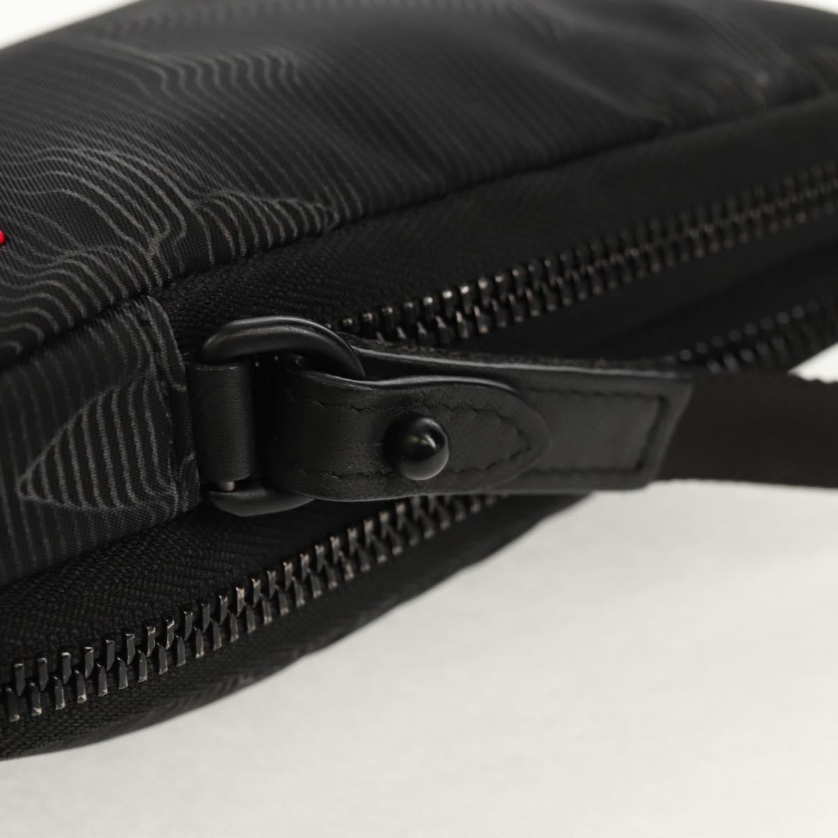 LOUIS VUITTON 3D Monogram Double Phone Pouch Black M80141 LV Auth 140387M