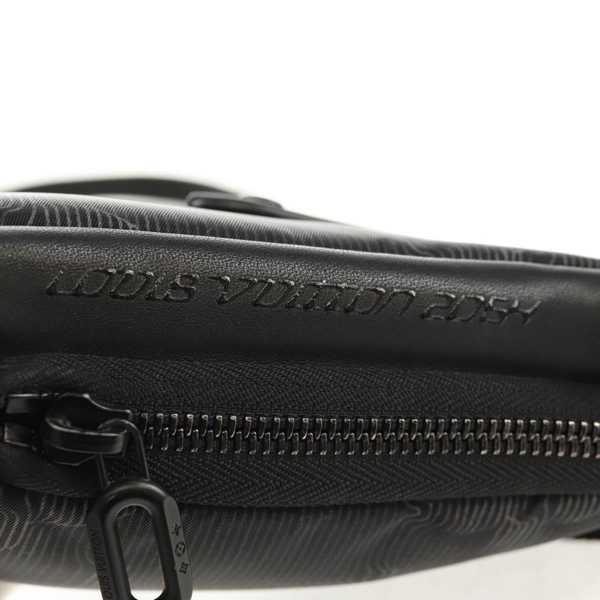 LOUIS VUITTON 3D Monogram Double Phone Pouch Black M80141 LV Auth 140387M