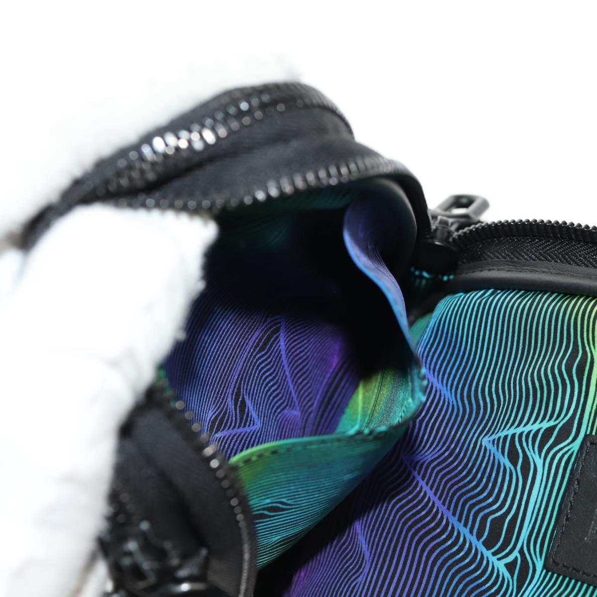 LOUIS VUITTON 3D Monogram Double Phone Pouch Black M80141 LV Auth 140387M